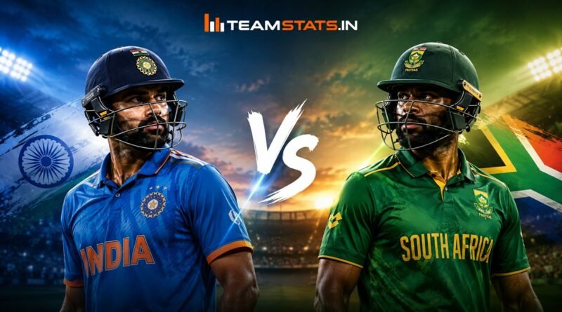 India national cricket team vs South Africa national cricket team stats