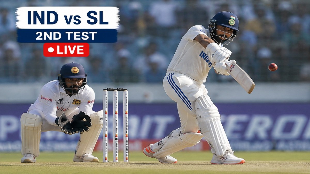 India vs Sri Lanka 2nd Test Live Score Update