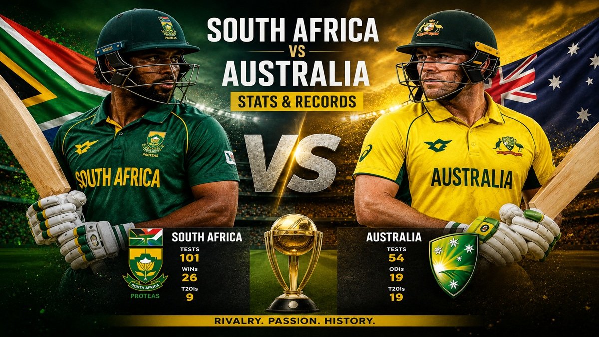 South Africa National Cricket Team vs Australian Men’s Cricket Team Stats