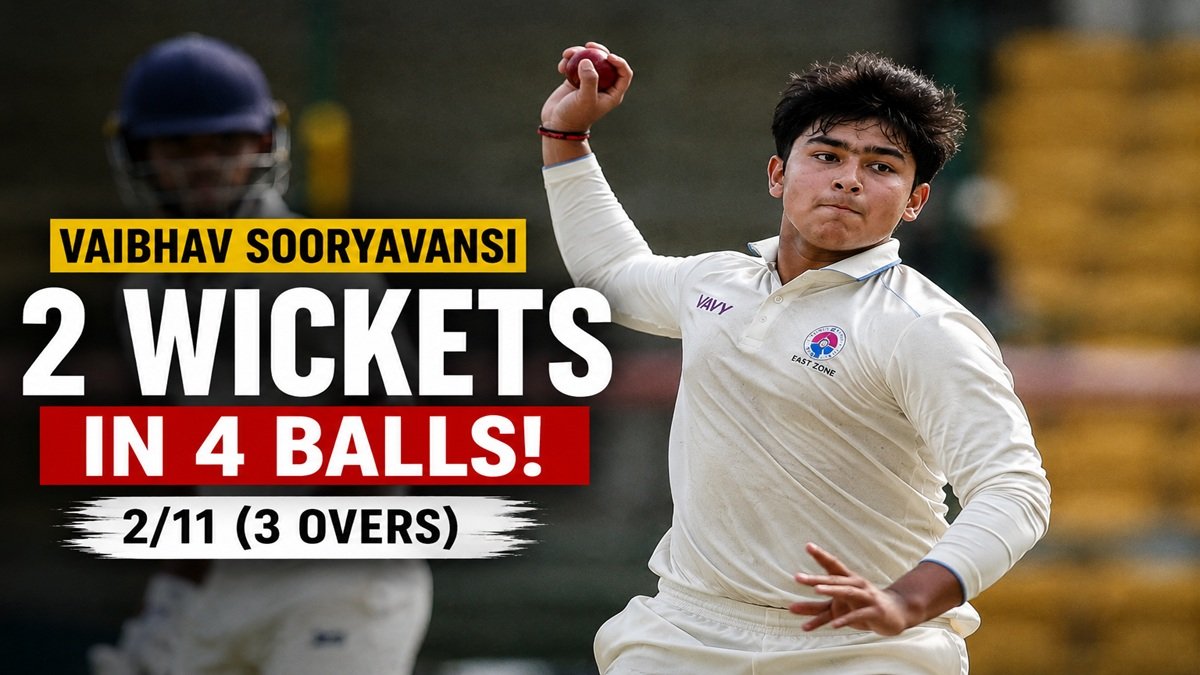 Vaibhav Sooryavanshi Duleep Trophy Bowling