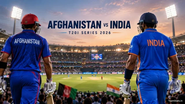 Afghanistan vs India T20I Series 2026 at a cricket stadium in Delhi
