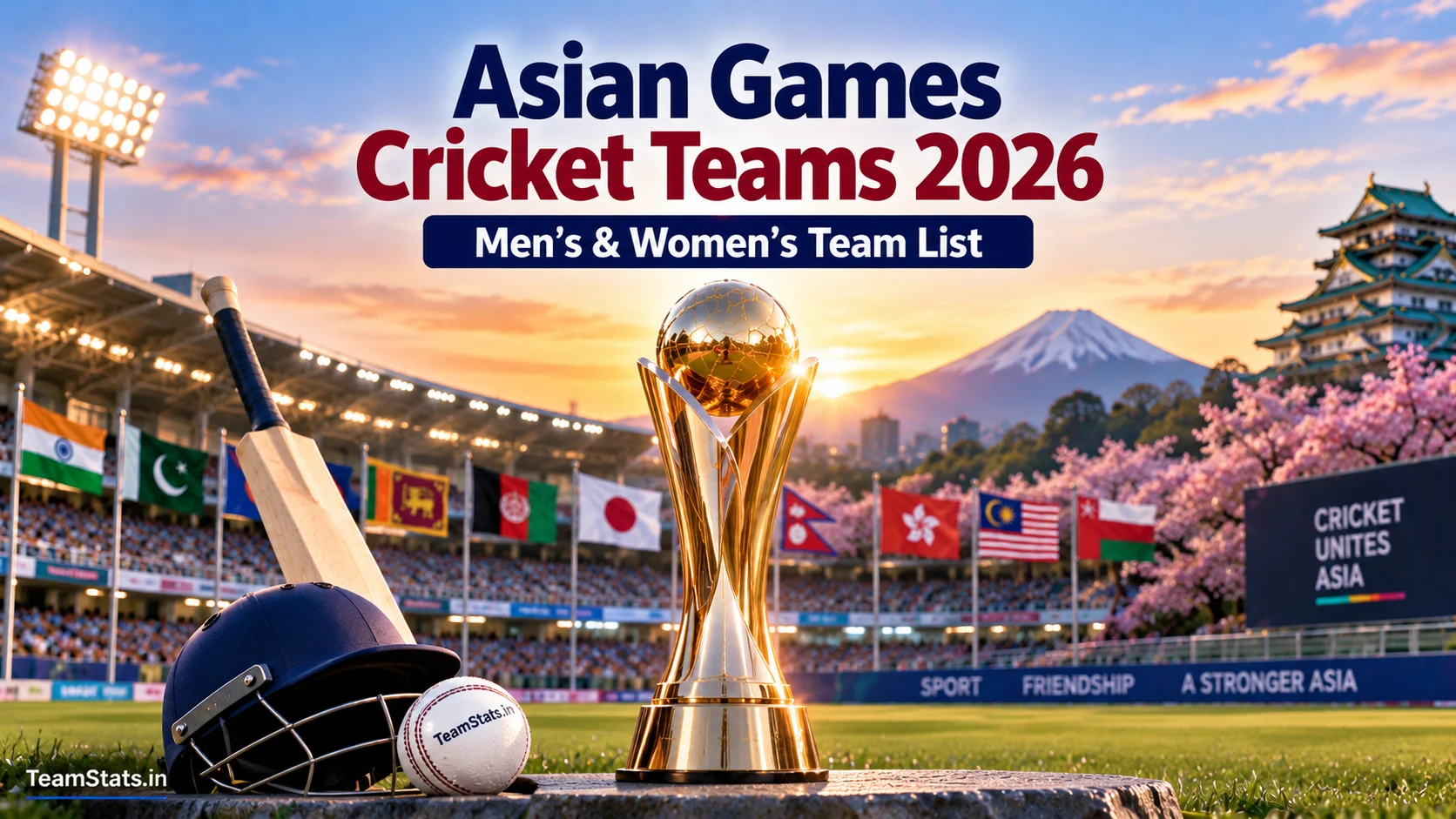 Asian Games Cricket Teams 2026 men’s and women’s team list