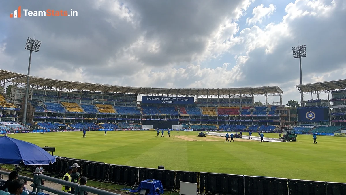 Barsapara Cricket Stadium weather forecast today with cloudy conditions in Guwahati ahead of India vs West Indies 2nd ODI