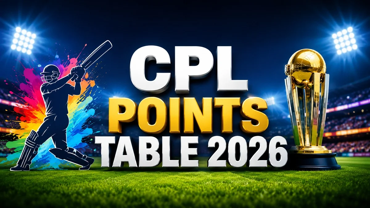 CPL Points Table 2026 – Latest Caribbean Premier League Standings
