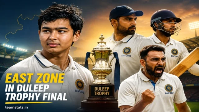 East Zone in Duleep Trophy Final 2026 featuring Vaibhav Sooryavanshi