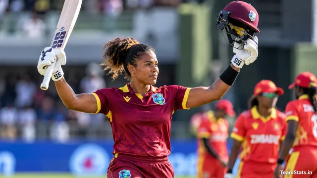 Hayley Matthews Smashes 182 Off 156 Balls vs Zimbabwe Women