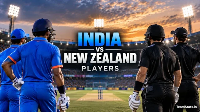 India National Cricket Team vs New Zealand National Cricket Team players