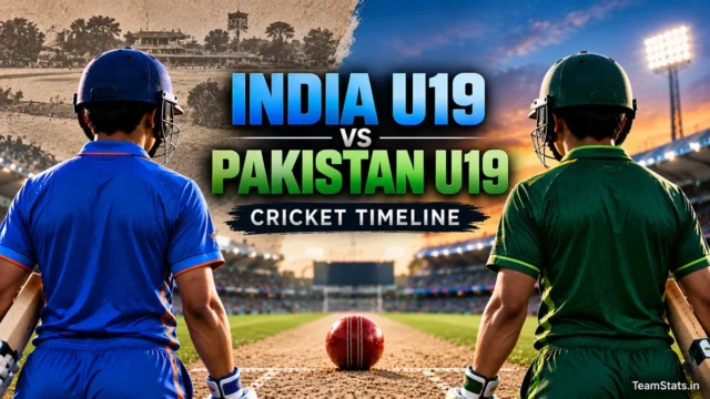 India National Under-19 Cricket Team vs Pakistan National Under-19 Cricket Team Timeline