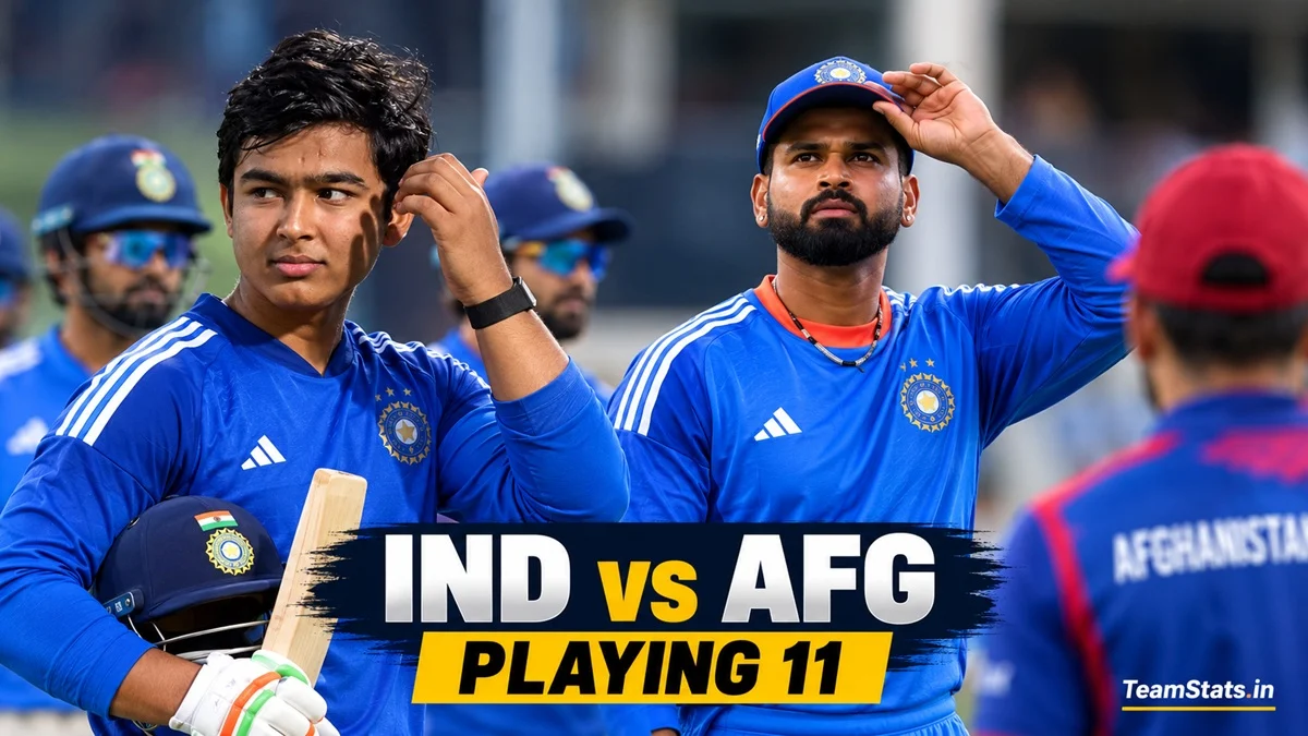 India vs Afghanistan Playing XI and Playing 11 for Asian Games 2026 quarter-final