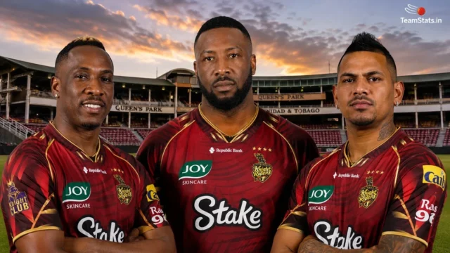 Dwayne Bravo, Kieron Pollard and Sunil Narine – Queen’s Park Oval