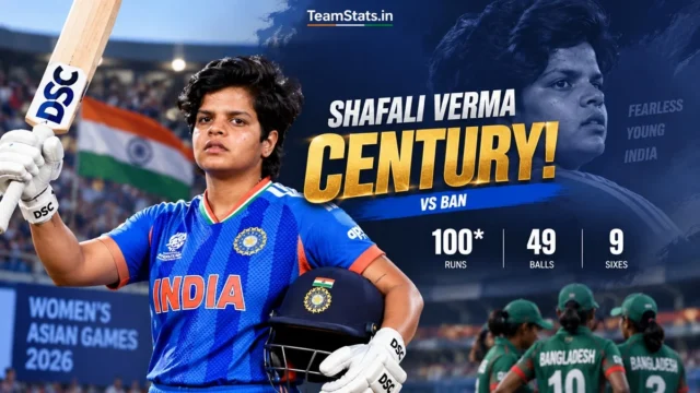 Shafali Verma century vs Bangladesh in Asian Games 2026 semi-final