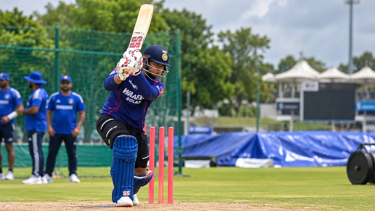 Vaibhav Sooryavanshi batting during India training at Asian Games 2026