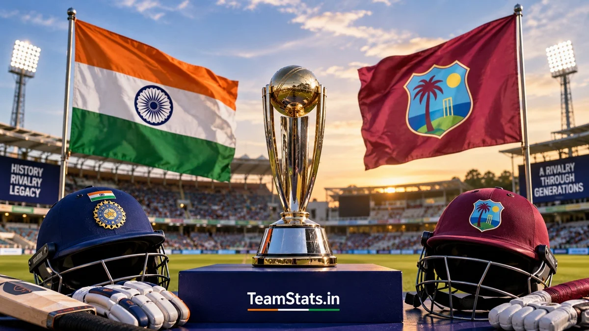 India National Cricket Team vs West Indies Cricket Team timeline and rivalry history