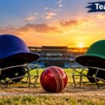 Afghanistan vs Bangladesh pre-match analysis cricket stadium with helmets and cricket ball