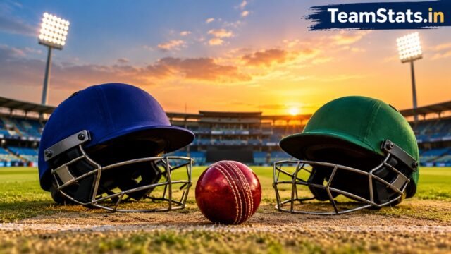 Afghanistan vs Bangladesh pre-match analysis cricket stadium with helmets and cricket ball