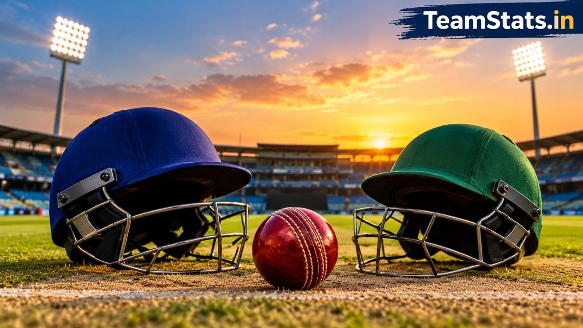 Afghanistan vs Bangladesh pre-match analysis cricket stadium with helmets and cricket ball