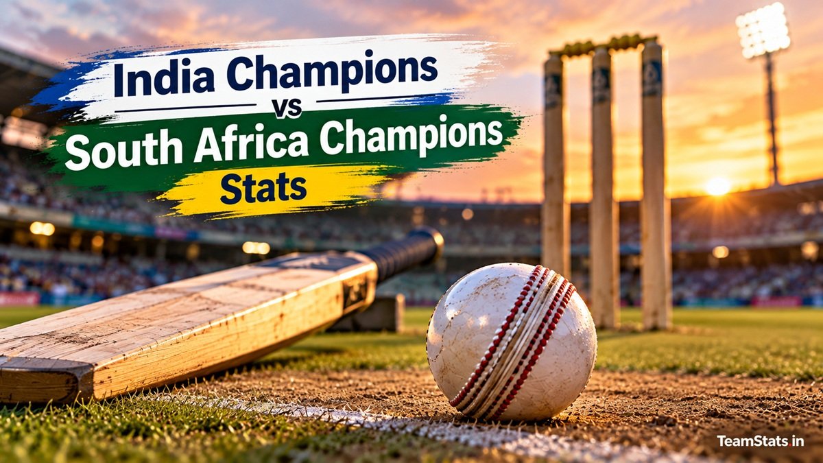 India Champions vs South Africa Champions stats and head-to-head cricket records