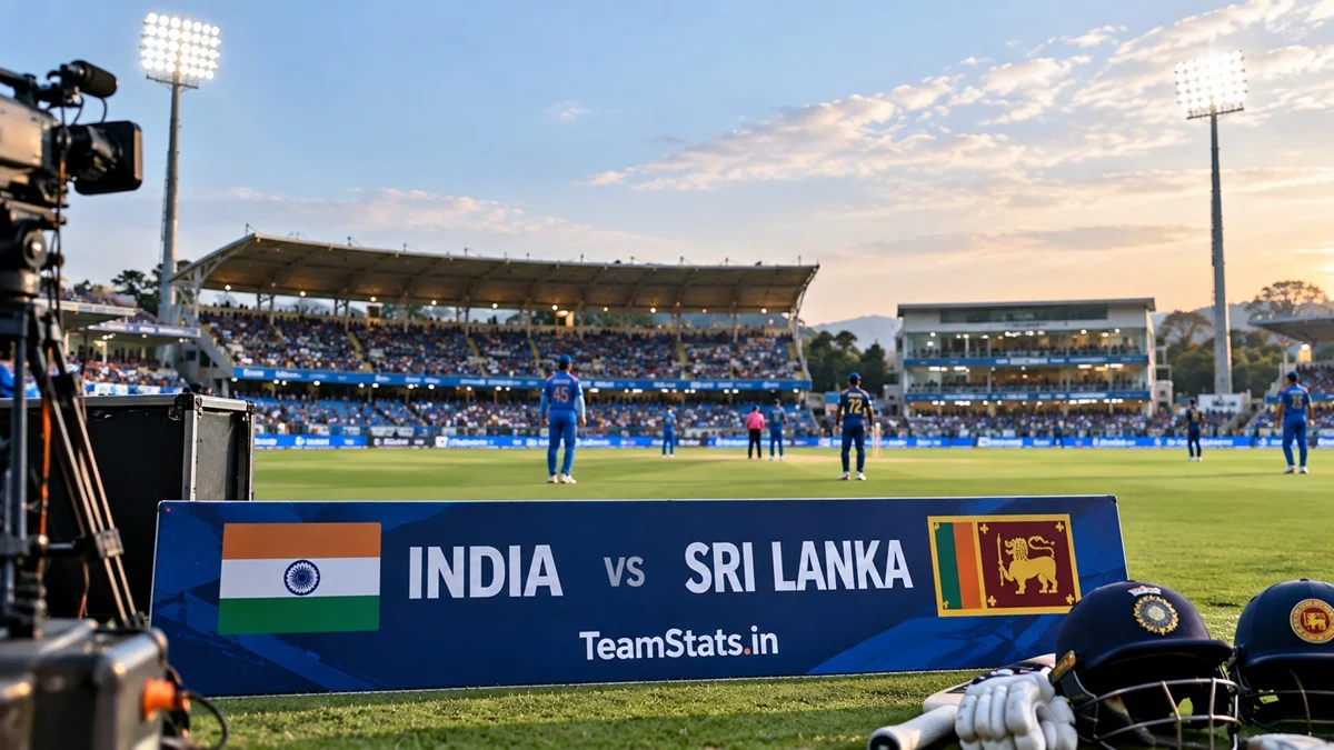 India National Cricket Team vs Sri Lanka National Cricket Team match scorecard featured image at cricket ground