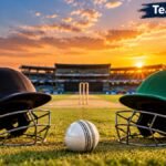 North West Eastvaal Renault Dragons vs Limpopo match prediction featuring cricket helmets, ball and stadium.