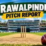 Rawalpindi Cricket Stadium pitch report with cricket pitch and stumps