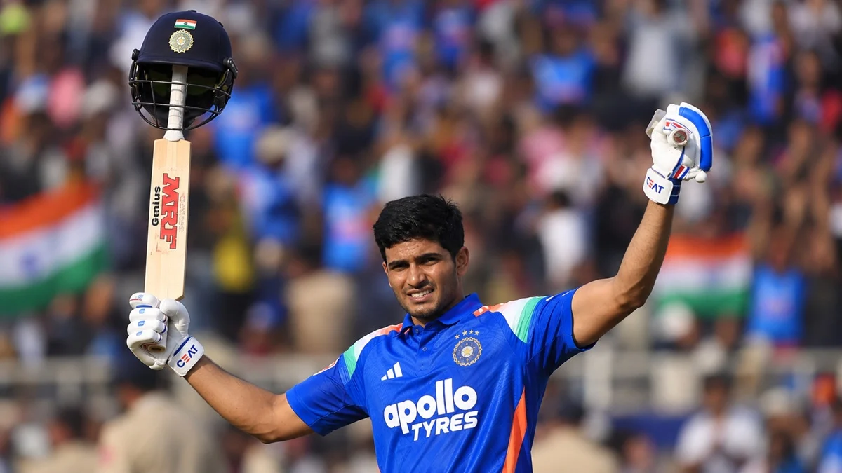 Shubman Gill celebrates 223* and fastest ODI double century against West Indies