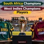 South Africa Champions vs West Indies Champions Players in WCL 2026