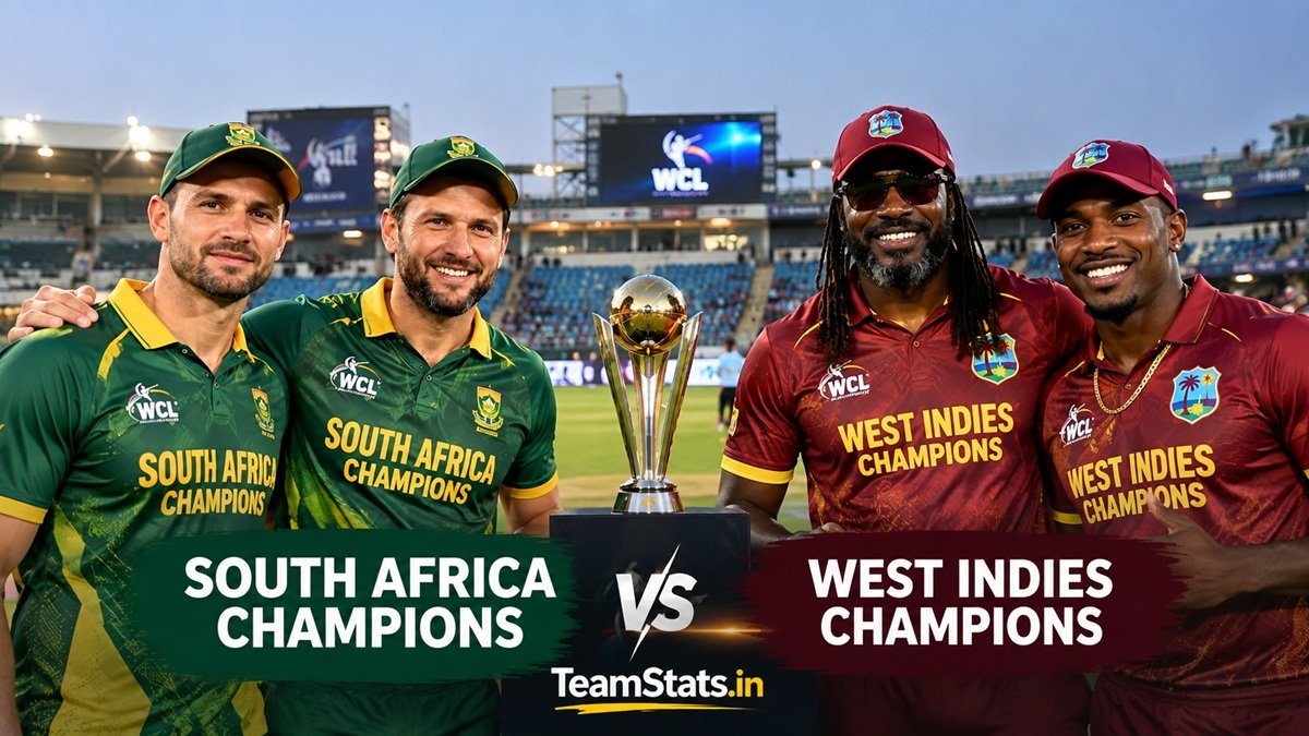 South Africa Champions vs West Indies Champions WCL 2026